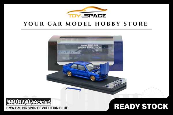 [MORTAL] 1:64 BMW E30 M3 Sport Evolution Blue