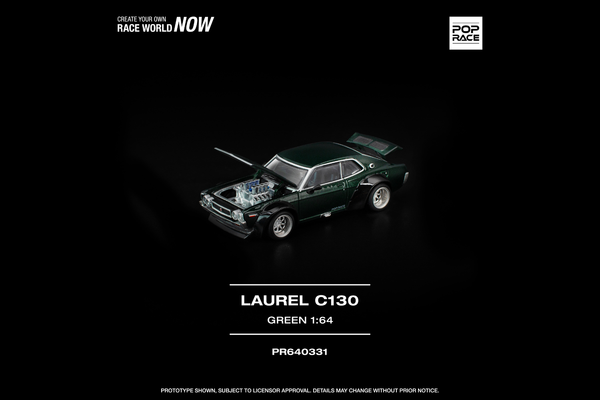 [POP RACE] 1:64 Laurel C130 Green