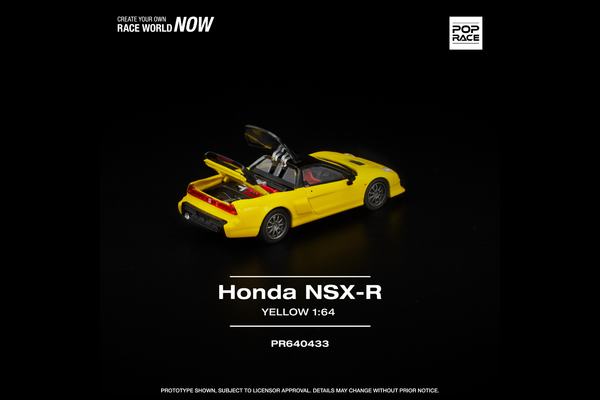 [POP RACE] 1:64 Honda NSX-R Yellow