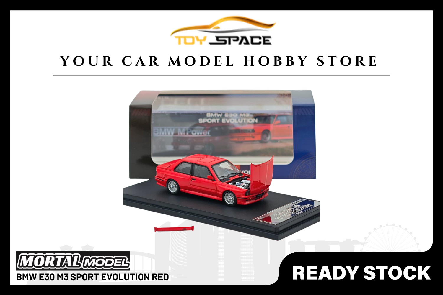 [MORTAL] 1:64 BMW E30 M3 Sport Evolution Red