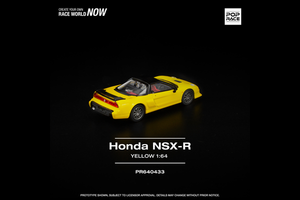 [POP RACE] 1:64 Honda NSX-R Yellow
