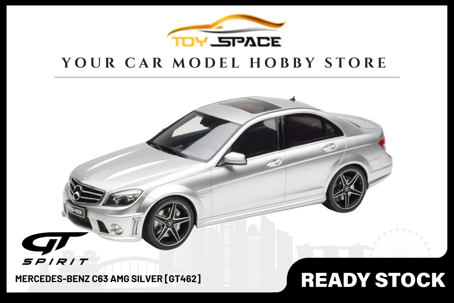 [GT SPIRIT] 1/18 Mercedes-Benz C63 AMG Silver [GT462]