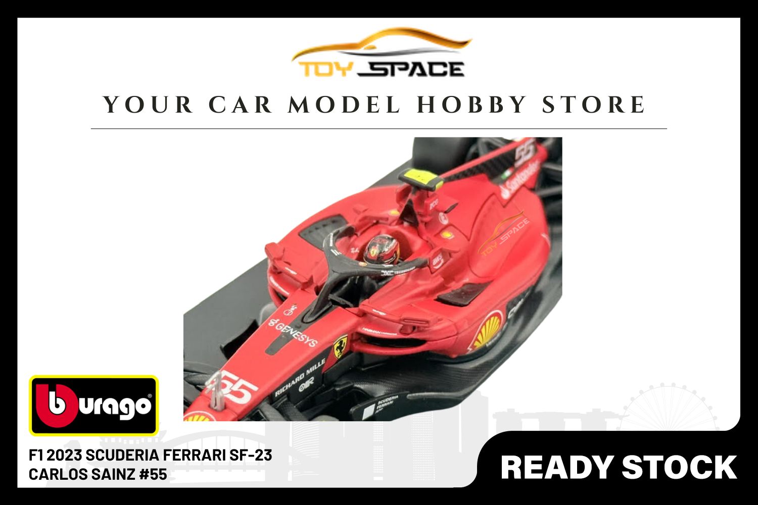 Bburago 1:43 Scuderia Ferrari SF23 (2023) #55 Carlos Sainz