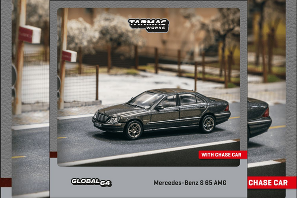 Tarmac Works 1/64 Mercedes-Benz S 65 AMG Tectite Grey Metallic - GLOBAL64