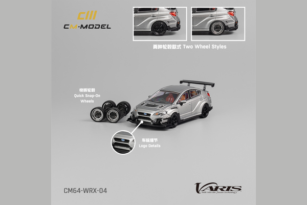 CM 1/64 Subaru Varis Widebody 2.0 WRX Silver