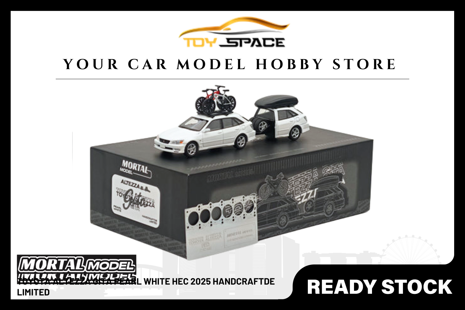 [MORTAL] 1:64 Toyota Altezza Gita Pearl White HEC 2025 Handcraftde Limited
