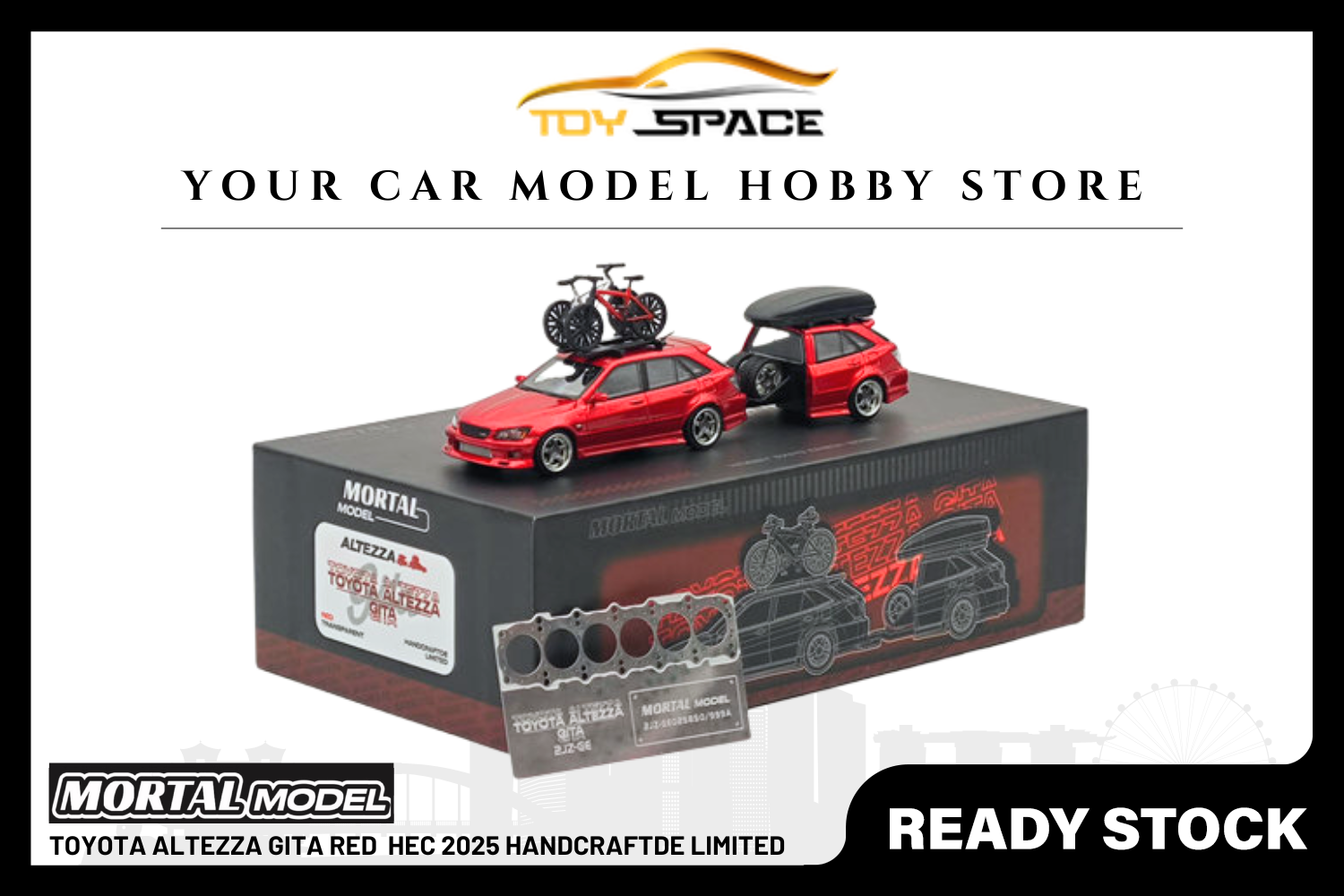 [MORTAL] 1:64 Toyota Altezza Gita Red HEC 2025 Handcraftde Limited