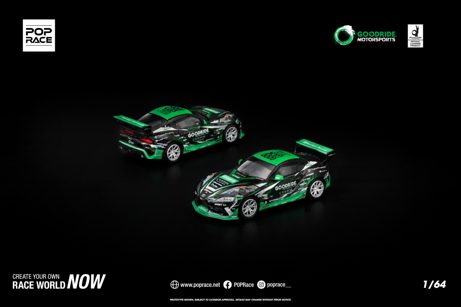 [POP RACE] 1:64 Goodride Pandem GR Supra
