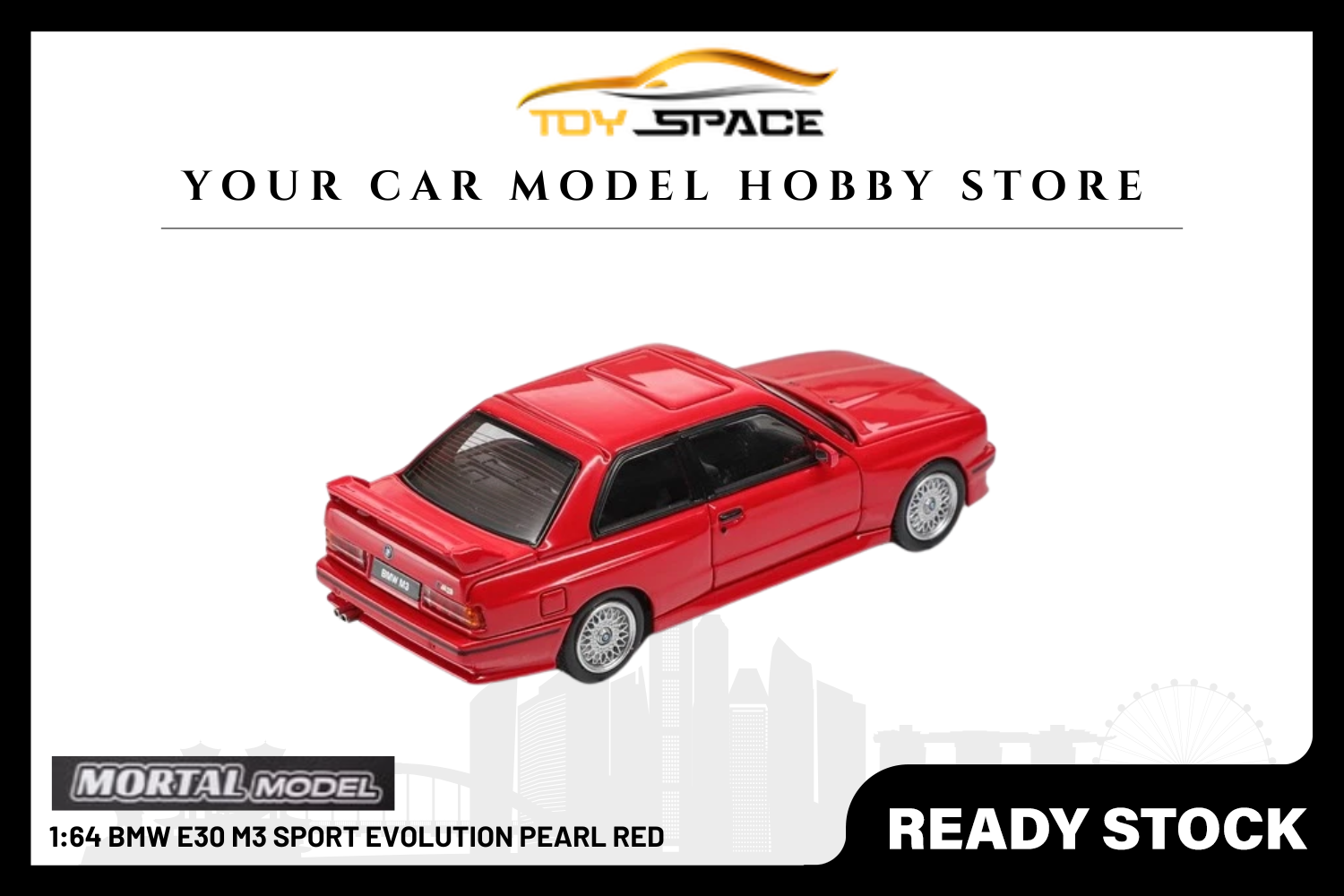 [MORTAL] 1:64 BMW E30 M3 Sport Evolution Pearl Red