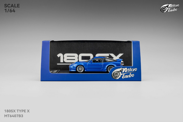 [MICRO TURBO] 1:64 180SX Type X Metallic Blue