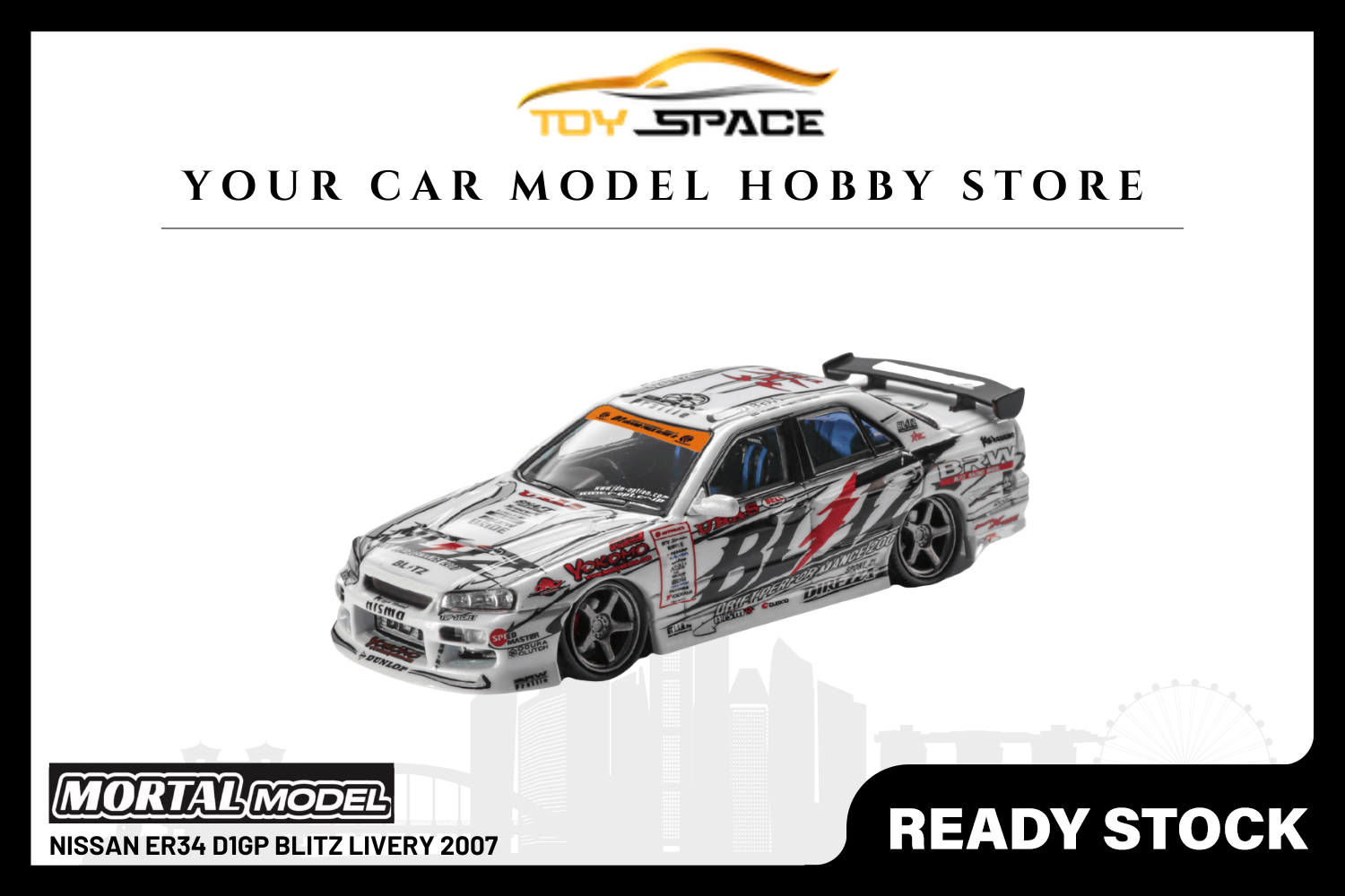 [MORTAL] 1:64 Nissan ER34 D1GP BLITZ Livery 2007