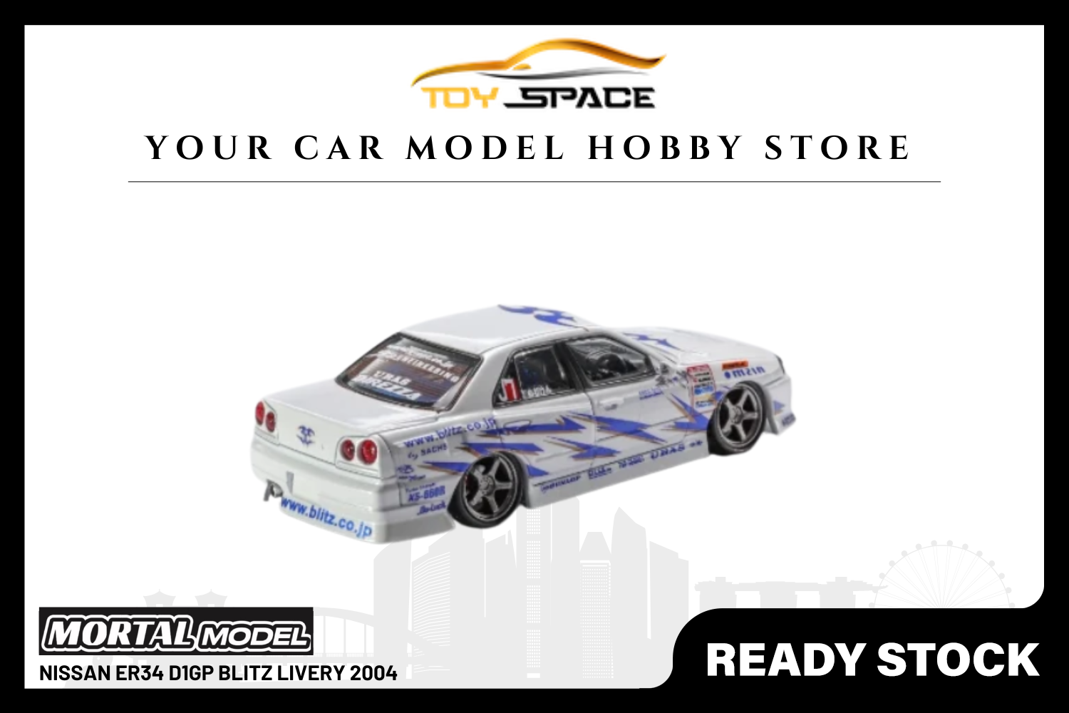 [MORTAL] 1:64 Nissan ER34 D1GP BLITZ Livery 2004