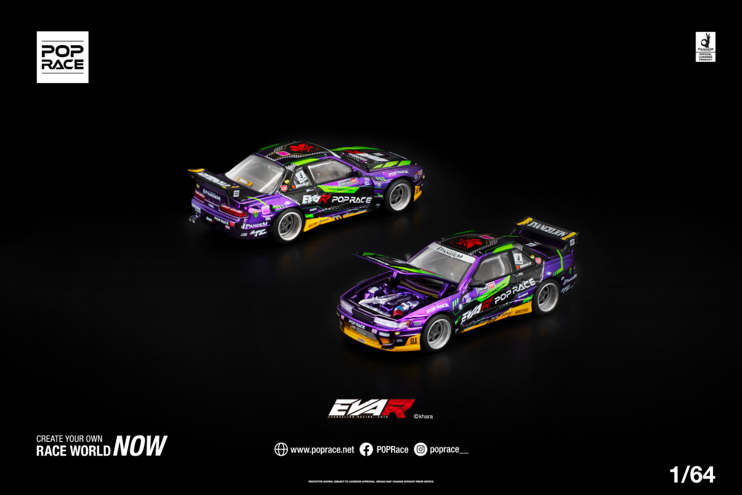 [POP RACE] 1:64 Pandem S13 Eva RT Test Type-01