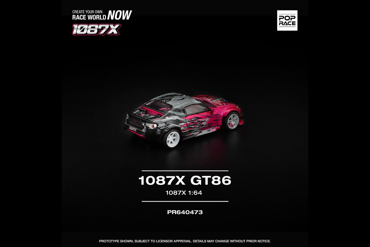 [POP RACE] 1:64 1087X GT86 - Toy Space Diecast Online Store Singapore