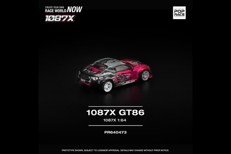[POP RACE] 1:64 1087X GT86 - Toy Space Diecast Online Store Singapore