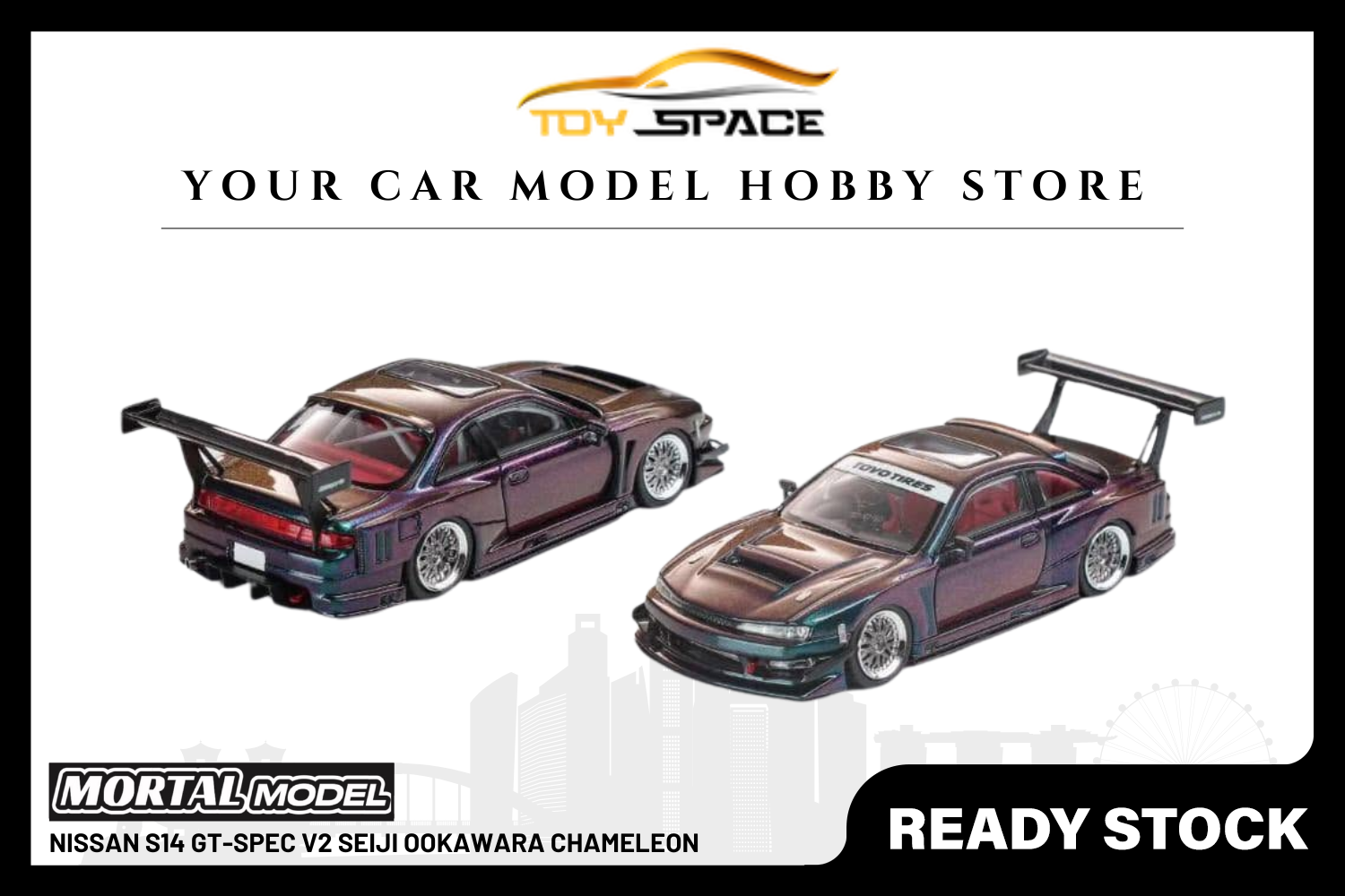 [MORTAL] 1:64 Nissan S14 GT-SPEC V2 Seiji Ookawara Chameleon