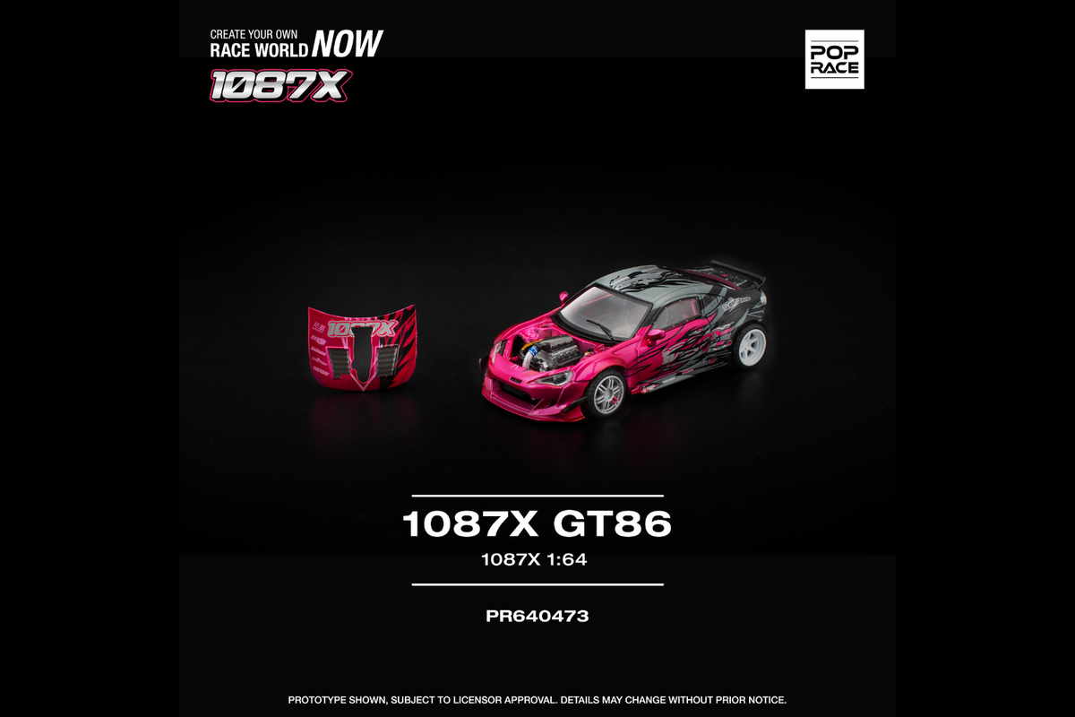 [POP RACE] 1:64 1087X GT86 - Toy Space Diecast Online Store Singapore