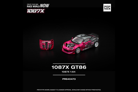 [POP RACE] 1:64 1087X GT86 - Toy Space Diecast Online Store Singapore