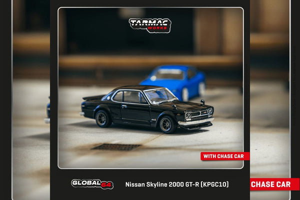 Tarmac Works 1/64 Nissan Skyline 2000 GT-R (KPGC10) Black - GLOBAL64