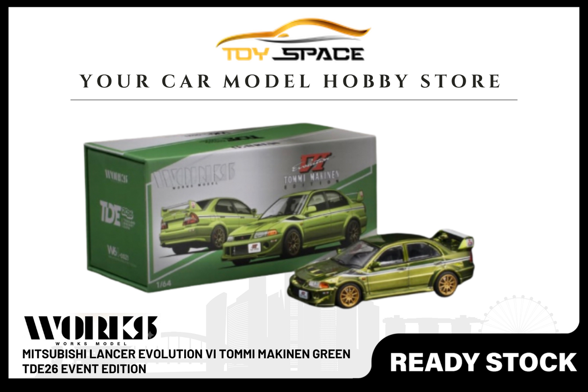 [WORKS] 1:64 Mitsubishi Lancer Evolution VI Tommi Makinen Green TDE26 Event Edition