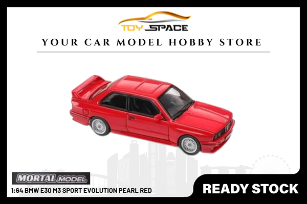 [MORTAL] 1:64 BMW E30 M3 Sport Evolution Pearl Red