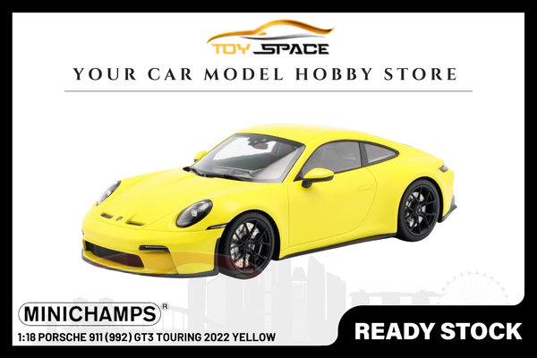 [MINICHAMPS] 1:18 Porsche 911 (992) GT3 Touring 2022 Yellow