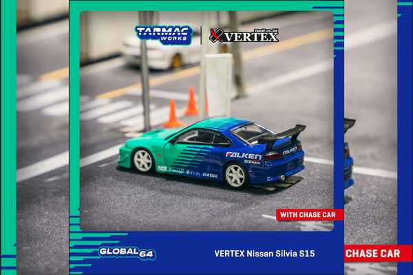 Tarmac Works 1/64 VERTEX Nissan Silvia S15 Falken - GLOBAL64
