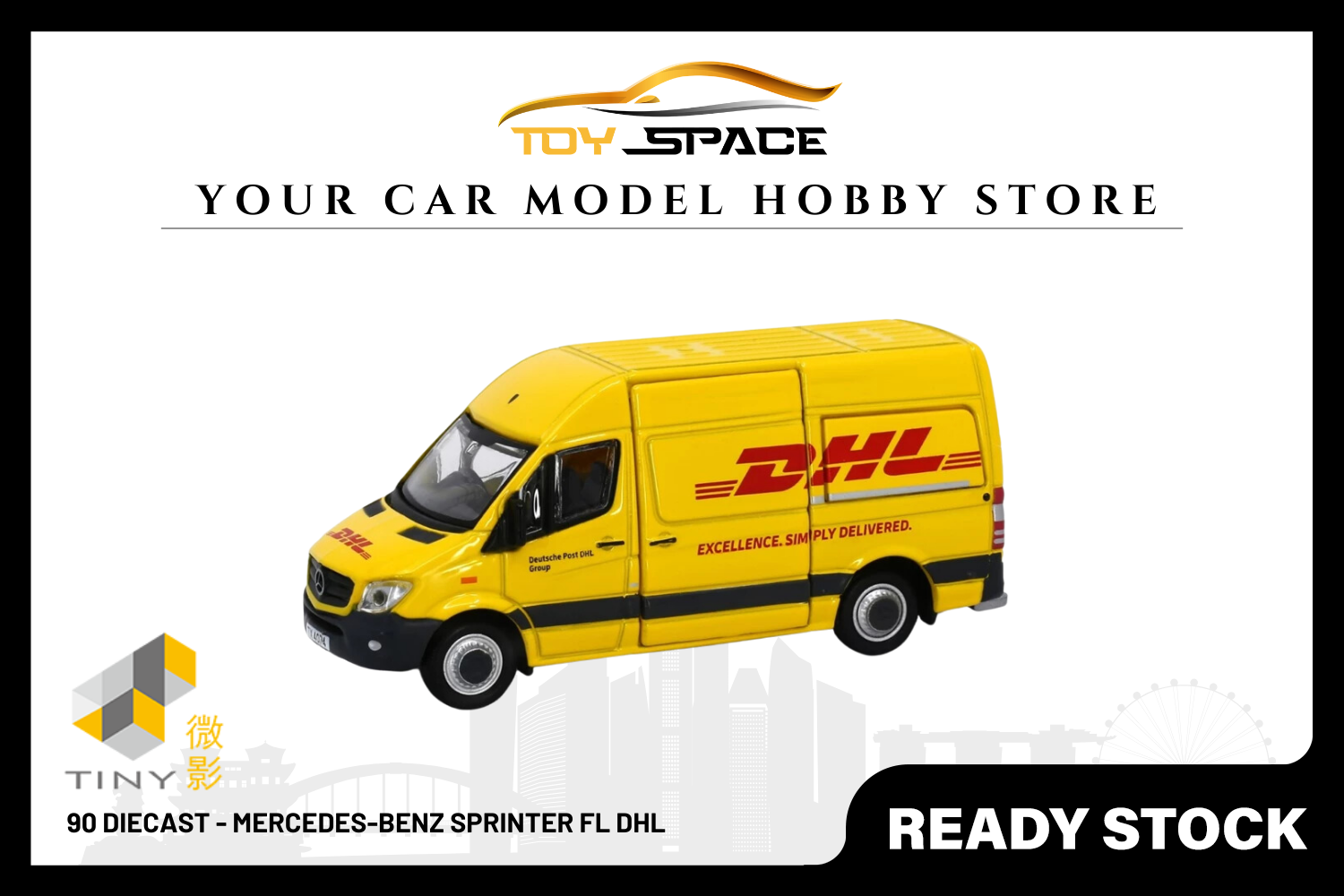 [TINY] 90 Diecast - Mercedes-Benz Sprinter FL DHL