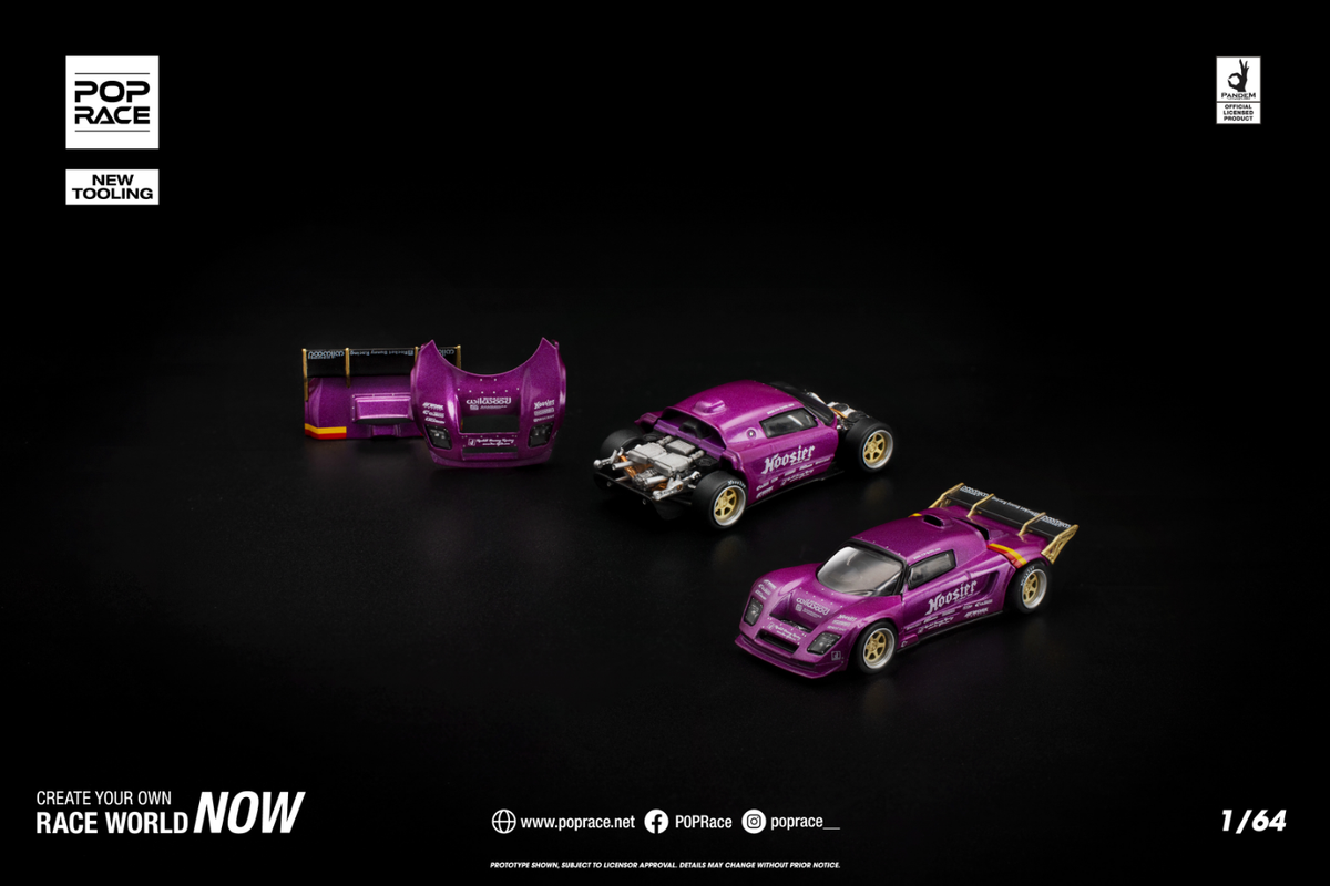 [POP RACE] 1:64 Pandem Lotus Elise Purple