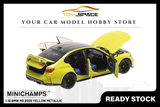 [MINICHAMPS] 1:18 BMW M3 2020 Yellow Metallic - Toy Space Diecast Online Store Singapore