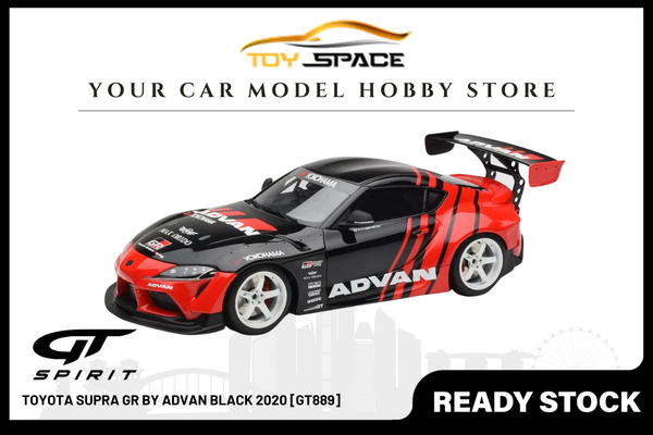 [GT SPIRIT] 1/18 Toyota Supra GR By Advan Black 2020 [GT889]