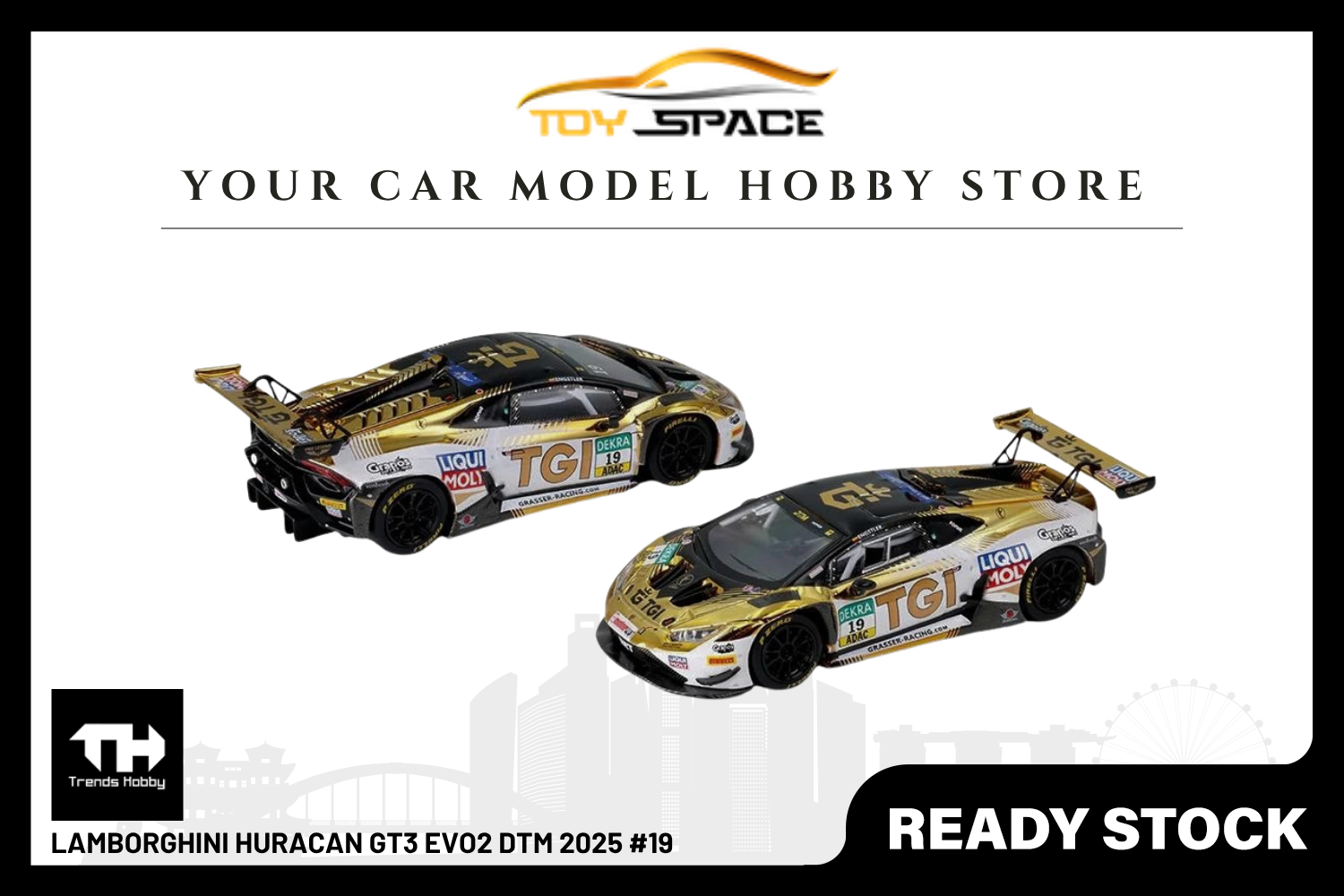 [TRENDS HOBBY] Lamborghini Huracan GT3 EVO2 DTM 2025 #19