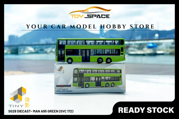 [TINY] SG28 Diecast- MAN A95 Green (Svc 172)