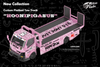 Micro Turbo 1/64 Custom Flatbed Tow Truck Ken Block Hoonipigasus Pink #43