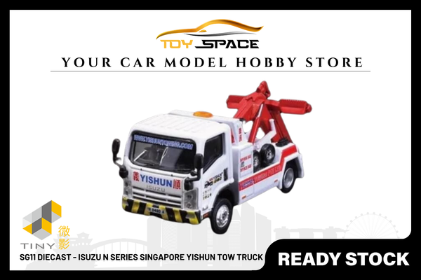 [TINY] SG11 Diecast - Isuzu N Series Singapore Yishun Tow Truck