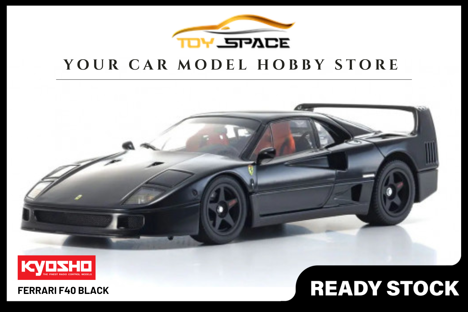 [KYOSHO] 1:18 Ferrari F40 Black