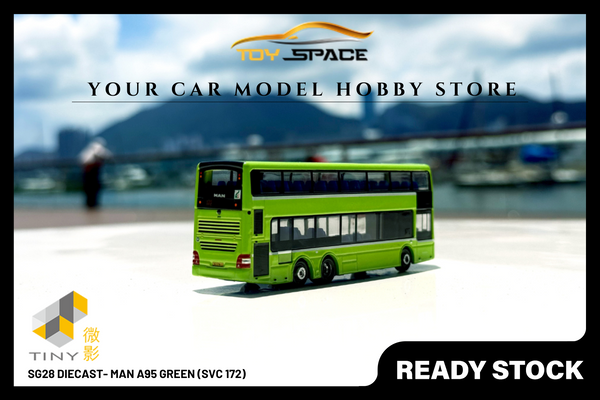 [TINY] SG28 Diecast- MAN A95 Green (Svc 172)