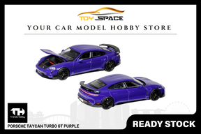 [TRENDS HOBBY] Porsche Taycan Turbo GT Purple - Toy Space Diecast Online Store Singapore