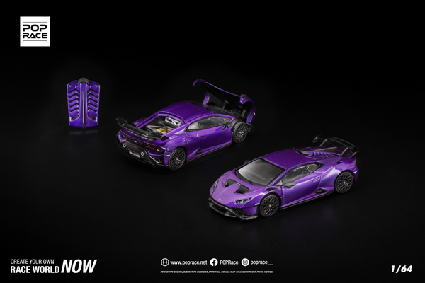 [POP RACE] 1:64 Lamborghini Huracan STO Viola Pasifae