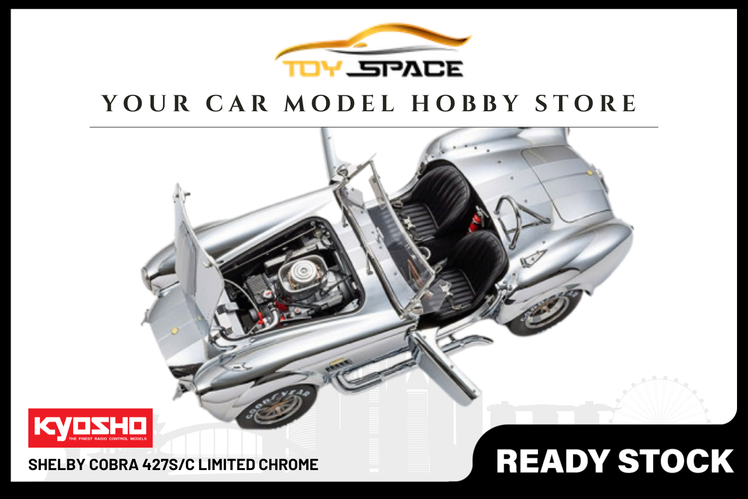 [KYOSHO] 1:18 Shelby Cobra 427S/C Limited Chrome