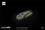 [POP RACE] 1:64 Lamborghini Huracan STO Verde Turbine Matt - Toy Space Diecast Online Store Singapore