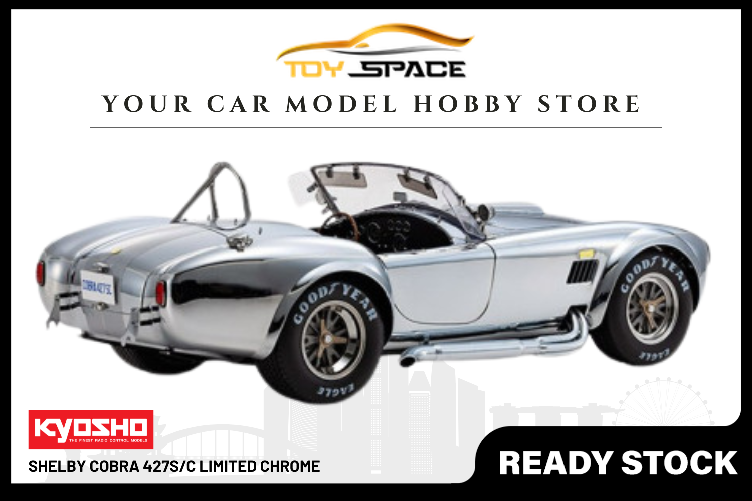[KYOSHO] 1:18 Shelby Cobra 427S/C Limited Chrome