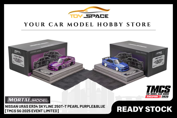 [MORTAL] 1:64 Nissan Uras ER34 Skyline 25GT-T Pearl Purple&Blue [TMCS SG 2025 Event Limited]