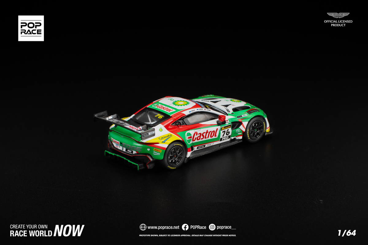 [POP RACE] 1:64 Aston Martin Vantage GT3 Bathurst - Toy Space Diecast Online Store Singapore