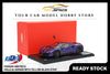 [BBR MODELS] 1:18 Ferrari 488 Pista - Viola Al Humaid With Yellow-Black Stripe
