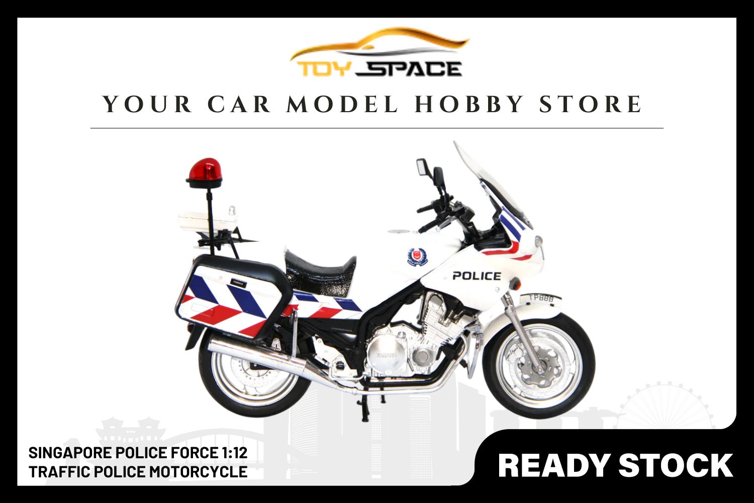 SPF 1:12 Traffic Police Motorcycle Diecast