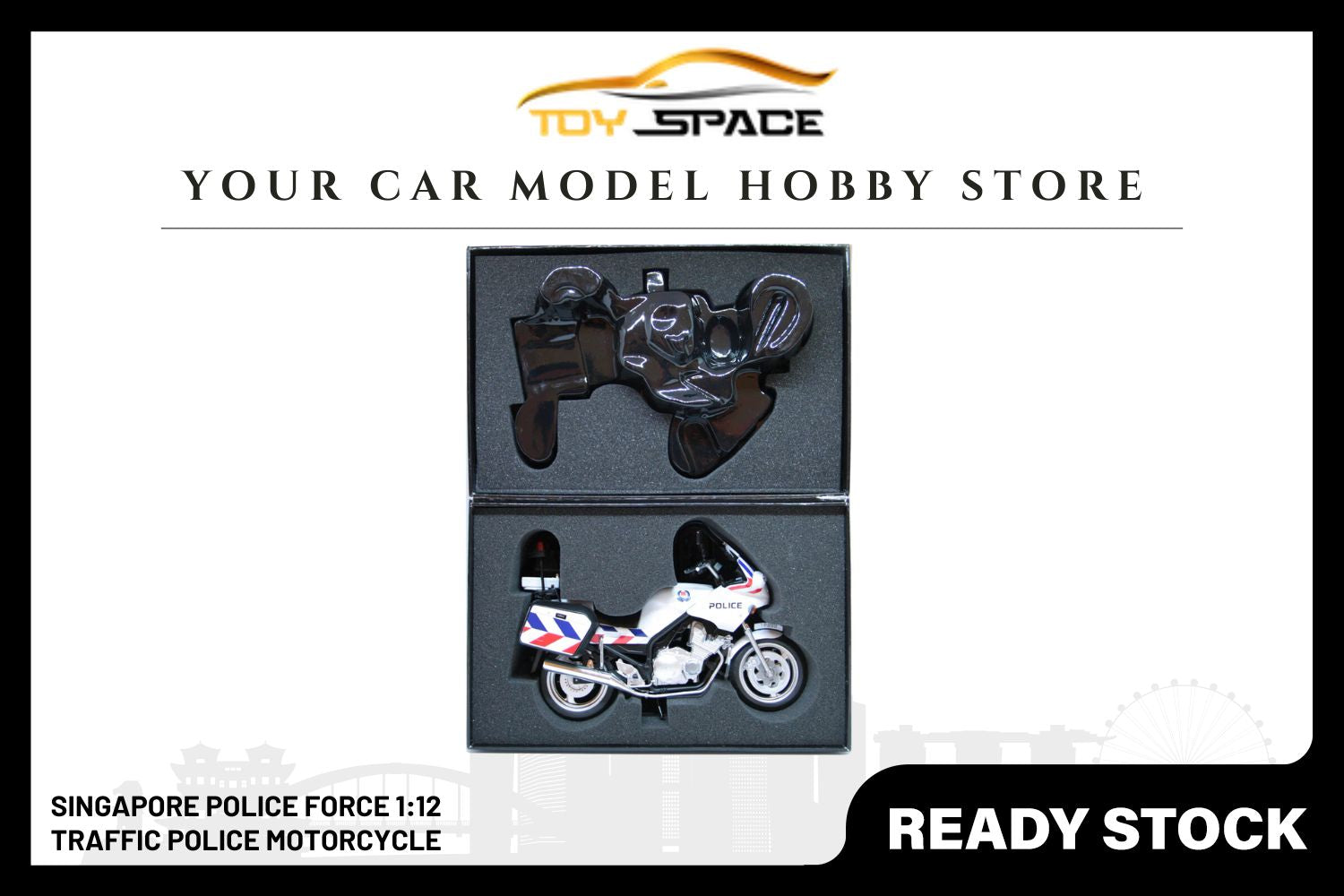 SPF 1:12 Traffic Police Motorcycle Diecast