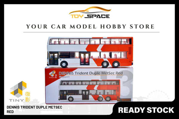 [TINY]  SG13 Diecast - DENNIS Trident Duple Metsec 12m - Red