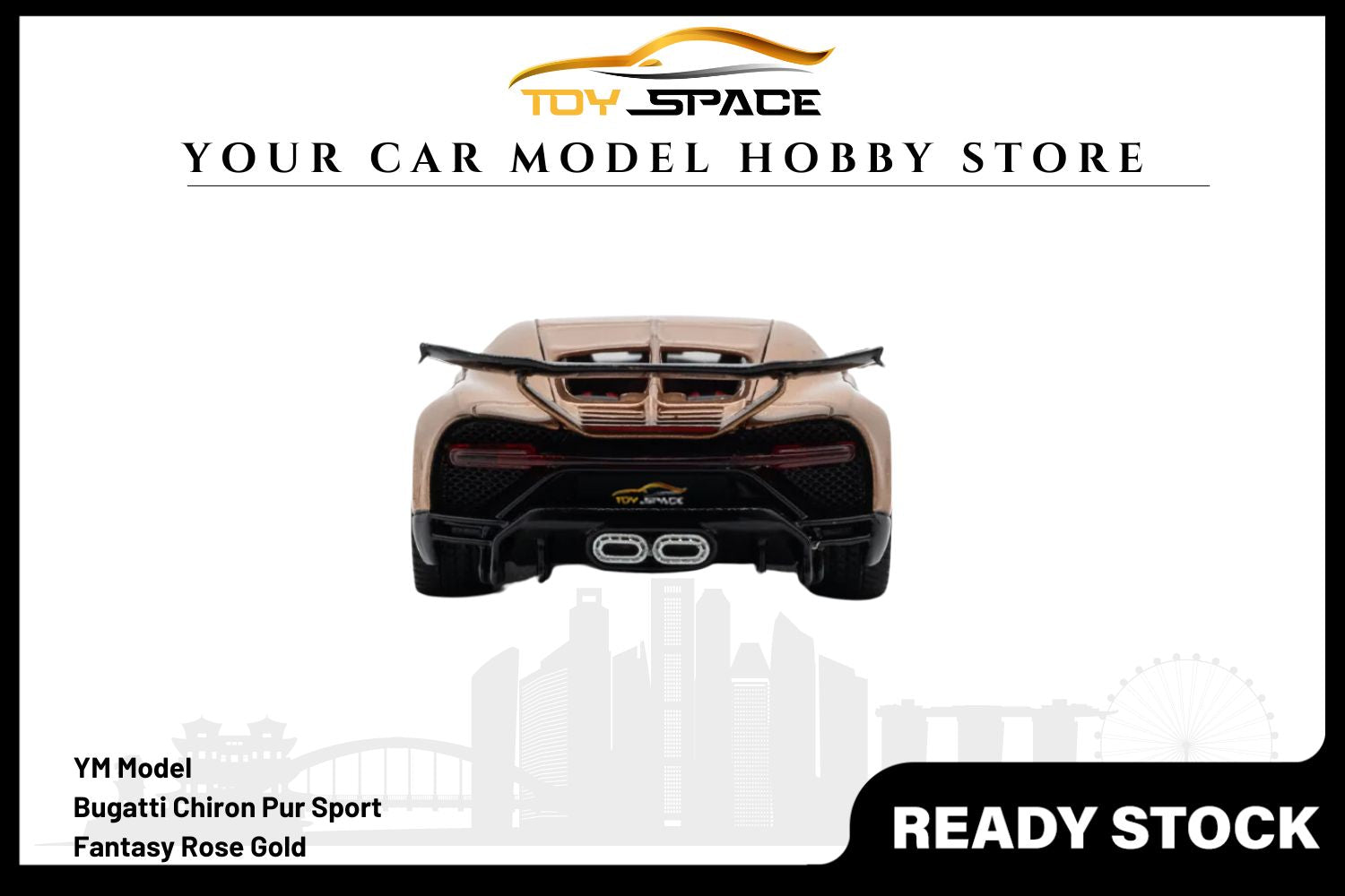 [YM MODEL] 1/64 Chiron Pur Sport - Fantasy Rose Gold [Limited 299 pcs]