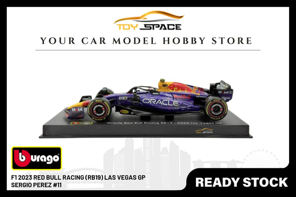 Bburago 1:43 Red Bull F1 (RB19) 2023 Las Vegas GP #11 Sergio Perez